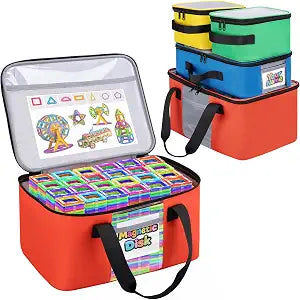4 PCS Magnetic Tiles Storage Bag Fit for Magnetic Tiles, LEGO, Toy
