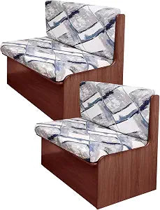 FUANGUI RV Dinette Cushion Covers - Stretch Camper Cushion Booth Seats Replacement - Washable Sofa Furniture Protector (B3, 2 Bench & 2 Backrest Covers)