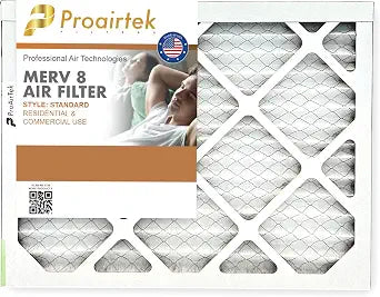 Proairtek AF14181M08SWH Model 14x18x1 Air Filter, MERV 8; Ideal for Anyone Wanting Clean, Crisp Air in Their Home