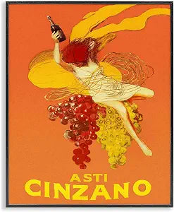 Vintage Cinzano Poster, 16 x 20 Inch Framed Gicle Print