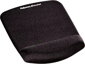 Fellowes PlushTouch Foam Mouse Pad Wrist Support - Black (9252001)