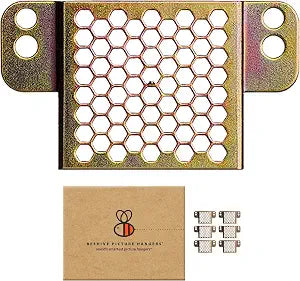 Beehive Picture Hangers | 26 Pcs Picture Hanging Hardware Kit | Fully Adjustable | for Wood Frames and Canvases on Drywall | 20 lb Capacity | Hangs 3 Frames