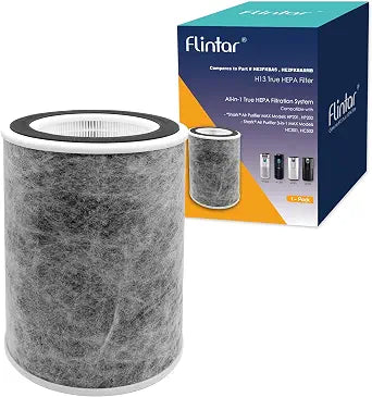 HP202 Replacement Filter, Compatible with Shark Air Purifier Max Model HP201, HP202, UA205, AP1000, HC501, HC502, Compares to Part # HE2FKBAS and HE2FKBASMB, 1-Pack