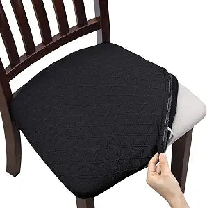 Fuloon Dining Chair Seat Covers Stretch Seat Cushion Slipcovers Washable