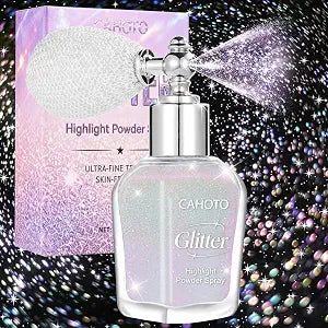 Aurora Glitter Spray, White Loose Sparkle Highlight Powder