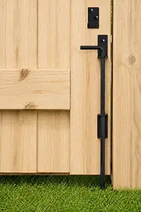 12" Heavy Duty Cane Bolt Gate Drop Rod Extra Thick Ground Latch 1 Pack
