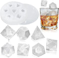 BABORUI 7 Shapes DND Dice Whisky Ice Cubes Mold, 3D Dice Mold DND Accessories For Whiskey Cocktail Summer Ice Drink, Funny DND Gifts For Table Game Lovers