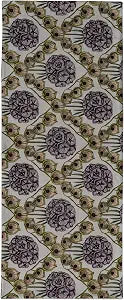 Creative Co-Op Cotton and Linen Printed Table Runner with Flower Pattern, Multicolor
