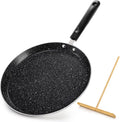WRINGKIT 10 Inch Nonstick Crepe Pan with Spreader, Induction Compatible