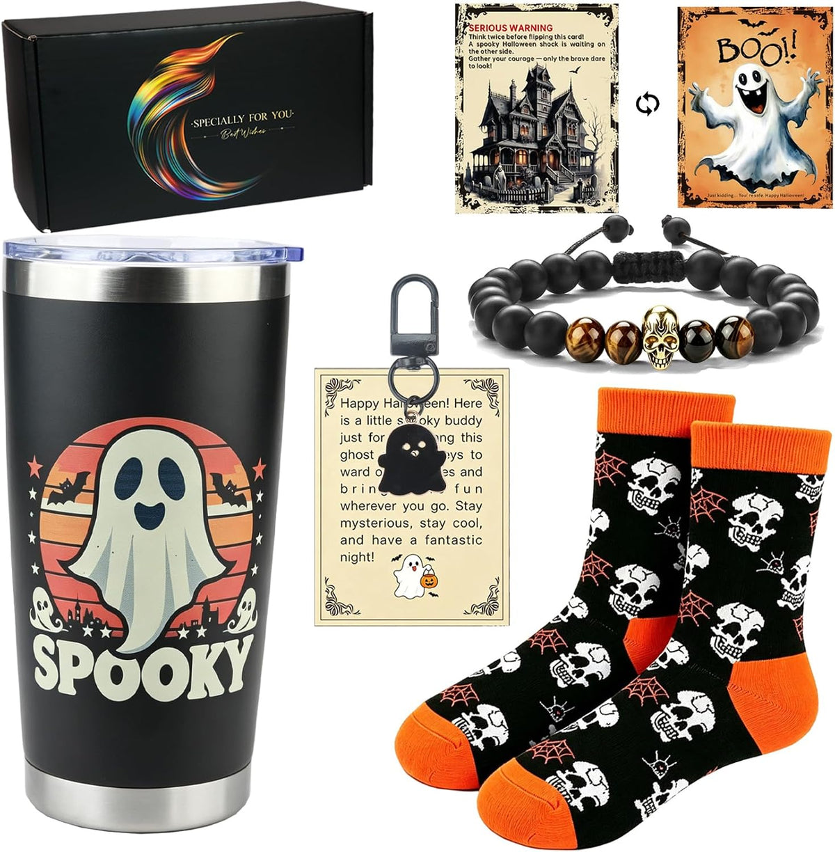 Carselage Halloween Gifts for Men, Spooky Horror Gift Set