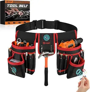 Magnetic Tool Belt for Men, 26 Pockets Heavy Duty Nail Tool Pouch Dad Gift