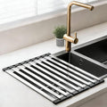 Foldable Dish Drying Rack Over Sink, 304 Steel, 19.69x12.8 in