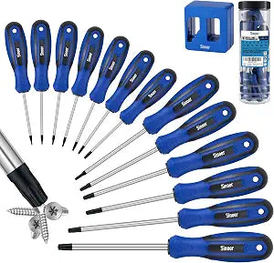 Sinoer 14-Piece Magnetic Torx Screwdrivers Set T4-T40