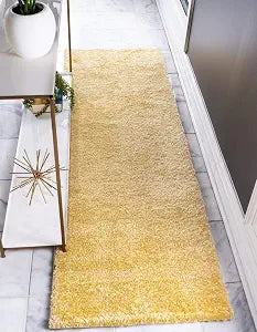 Unique Loom Solo Collection Area Rug - Calabasas (2' 2" x 6' 7" Runner, Yellow)