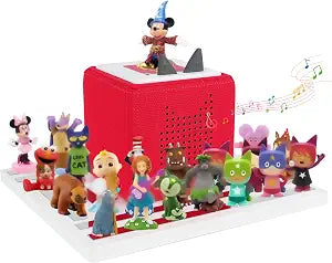 for Tonies Shelf Magnetic,Wood for Tonies Storage for Toniebox for Tonie Figures Creative for Tonies Magnetic Shelf for 36-48 Characters for Kid's Room(White)
