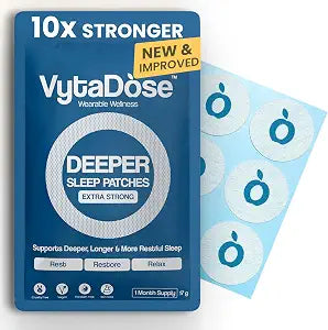Vytadose Deeper Sleep Patches for Adults – 10mg Melatonin Patches