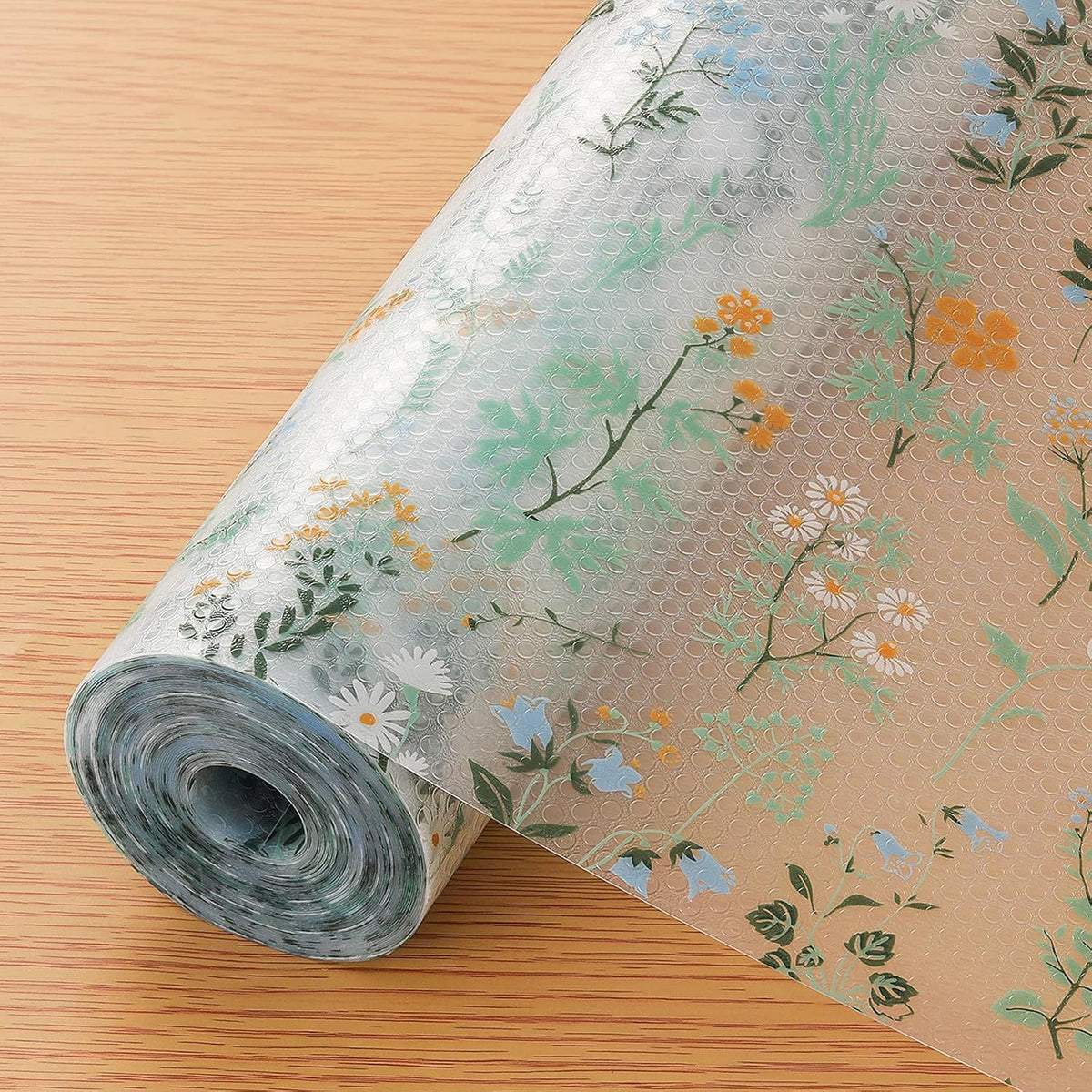 INNOLITES Shelf Liner for Kitchen Cabinet, Non-Adhesive Floral Drawer Liner