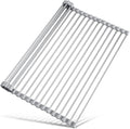 Tomorotec Roll Up Dish Drying Rack Over Sink, 304 Steel, 21x15.5, Grey