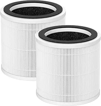 2 Pack PX500 Replacement Filter Compatible with Purivortex PX500 Air Purifier, 3-in-1 HEPA Air Purifier Filter, White