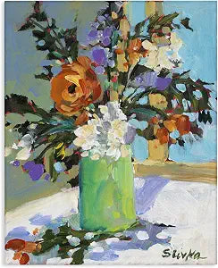 Floral Still Life Botanical, 16 x 20 Inch Canvas Wall Art
