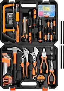 Tool Set,148-Piece Home Repair Tool Kit for Men Women College Students,Household Basic Hand Tool Sets with Case for Home Maintenance,Dorm Essentials and DIY Projects