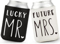 Engagement Gifts For Couples, Mr and Mrs Gifts, Leather Can Cooler Set