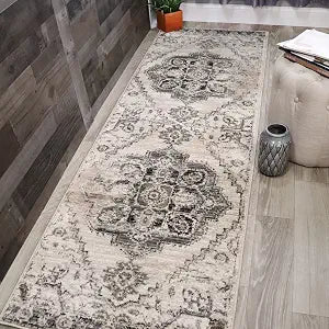 Superior Brinton Indoor 2' 7" x 8' Area Rug for Living/Dining Room, Bedroom, Farmhouse, Kitchen, Under Table Clearance, Durable Rugs for Home and Office, Modern Floor Decor, On Tile & Carpet, Slate