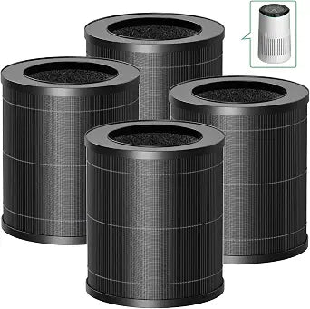 4 Pack MR2566 Filter Compatible with MERONTE & MORENTO MR2566 Air Purifier