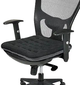 SINOSSO Excellent Support Effect Office Chair Cushion 1 Pack, Luxury Air Mesh Breathable Non-Slip Desk Computer Seat Cushion, Kitchen Dining Room Square Chair Pad (1 Count, Black)