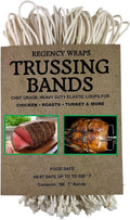 Regency Wraps Trussing Bands, 50 Pack,7 Inch Poultry Loops, Oven Safe