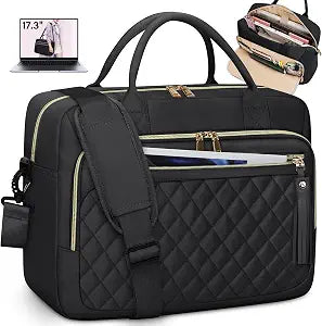 RAINSMORE Laptop Bag 17.3 Inch Briefcase for Women Waterproof Computer Bag