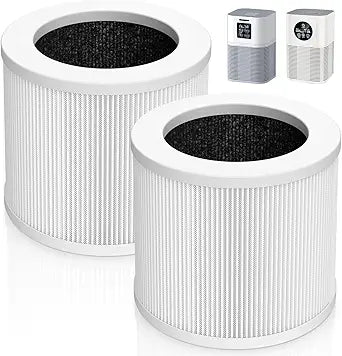 2 Pack A1 Filter Compatible with VEWIOR Air Purifier HQSC-50, HQKJ-80, A1