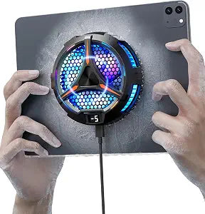 ACEDAYS iPad Cooler,Magnetic Tablet Cooler for ipad/Surface pro/Samsung Tab,Compatible for Steam Deck,Universal Radiator with Temperature Display for Mobile Gaming,Tiktok Live Streaming