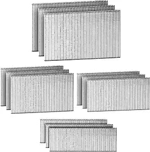 Straight 16 Gauge Finish Nails Galvanized 4 Assorted Sizes 1200 PCS