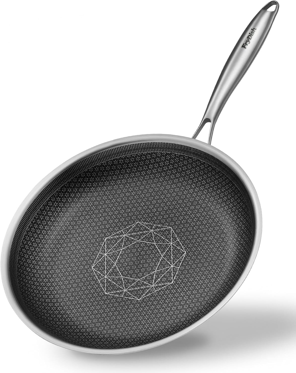 Non Stick Frying Pans, 8 Inch Hybrid Frying Pans Nonstick, Dishwasher & Oven Safe, Induction Compatible, With Stay-Cool Handle, PFOA Free Kitchen Cookware