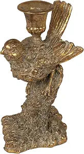 Creative Co-Op Resin Bird Shaped Taper Holder