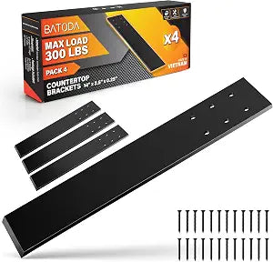 BATODA 14" Countertop Support Brackets (4PCS), Steel Knee Wall Support