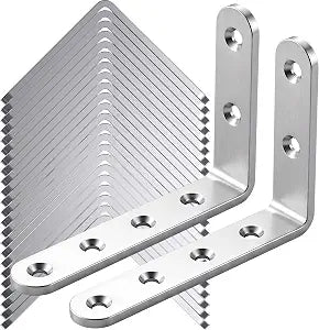 25Pcs Stainless Steel Angle Brackets 3x 5 Heavy Duty Corner Brackets