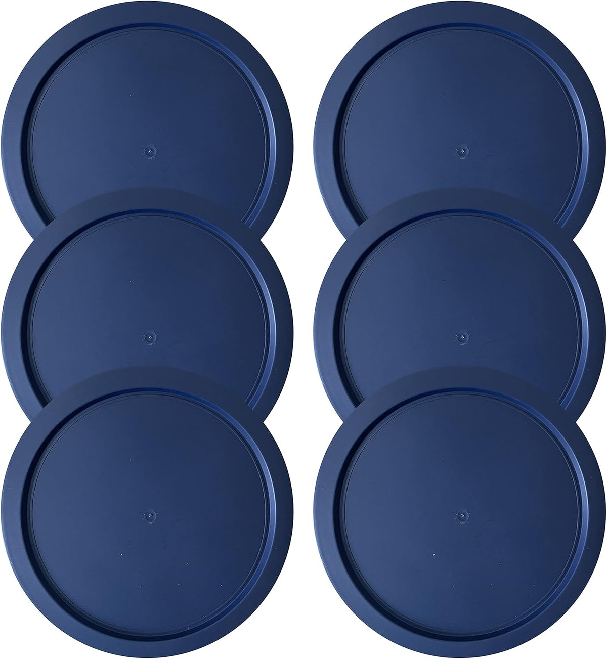 Replacement Lid for Pyrex 6" Storage Plastic Cover 4 Cup Bowl Dish 7201-PC Blue (6-Pack)