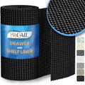 BAGAIL Drawer and Shelf Liner, Non Slip Cabinet Liner, 12" x30', Black