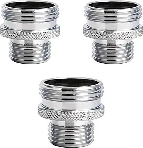 3Pcs Ball End Shower Arm Adapter Kit, Convert Old-Style Ball End Shower Arms to 1/2" Male Pipe Thread, Fits Most Vintage Shower Heads for Bathroom Upgrade & Renovation