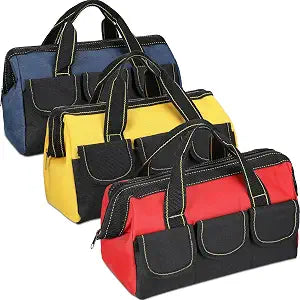 Sanwuta 3 Pack 13 Inch Tool Bags, Classic, Blue, Red, Yellow