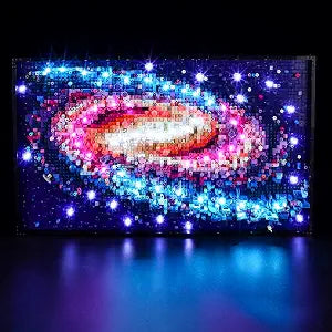 GEAMENT LED Light Kit Compatible with LEGO The Milky Way Galaxy - Lighting Set for Art 31212 (Model Set Not Included)