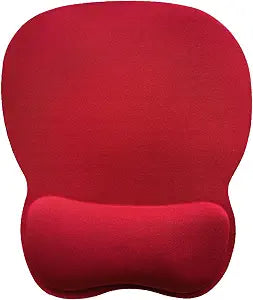 Mouse Pad with Wrist Support, Ergonomic Mousepad with Comfortable Memory Foam Wrist Rest Cushion, Relieve Wrist Pain, Non-Slip Rubber Base Gaming Mice Pad for Home Office Computer Laptop, Red