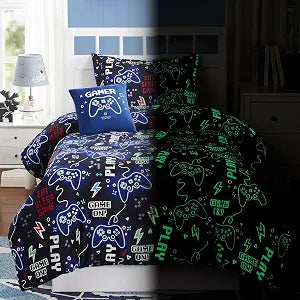 Twin Bedding Sets for Boys - 3 Pieces Gamer Bedding Twin Comforter Set