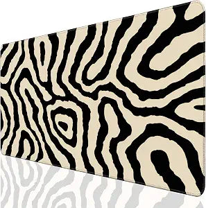 Desk Cover Mat, Gaming Mouse Pad, Computer Laptop Mat Desk Decor for Office Game Home 31.5 X 15.7 Inch (Zebra Print)