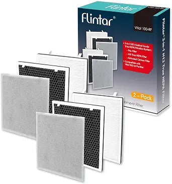 Vital 100 Replacement Filter, Compatible with Levoit Vital 100 Air Purifier, Part Number Vital 100-RF, 2-Pack