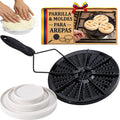 Set De Parrilla Para Arepas Colombianas & Molde Para Arepas | BPA Free & Food Grade Arepa Grill and Arepa Mold | Parrilla Para Estufa Con Molde Para Hacer Arepas