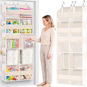 Ofiray-home Extra Large Door Storage of 8 Compartments & 2 Drawers