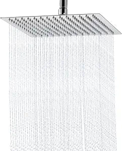 10 Inch Rain Shower Head Square High Pressure Ceiling or Wall Mount